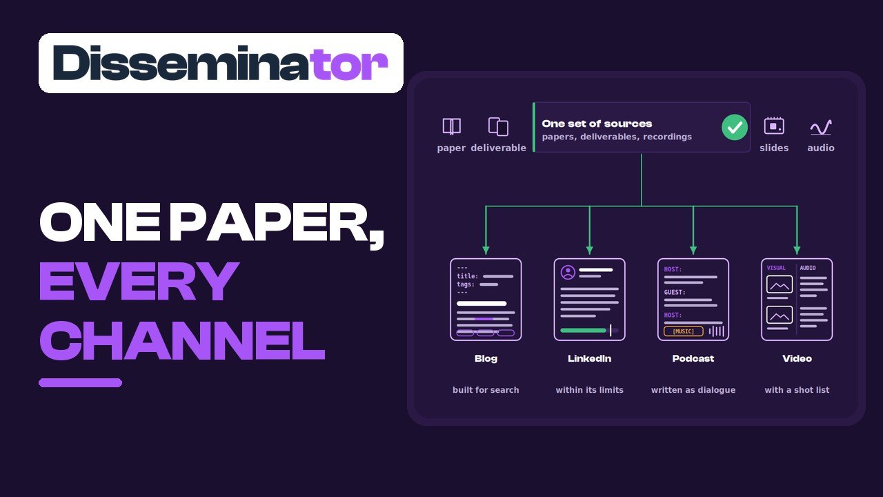 Disseminator Explained: Research Dissemination